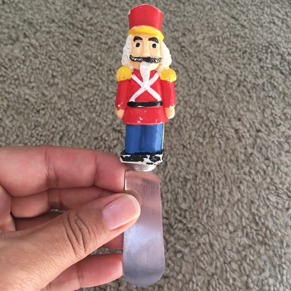 Vintage Festive Holiday Santa Claus and Nutcracker Spreaders- Set of 2 - Picture 4 of 9